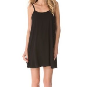 ALICE + OLIVIA Low Back Dress W/ Leather Trim